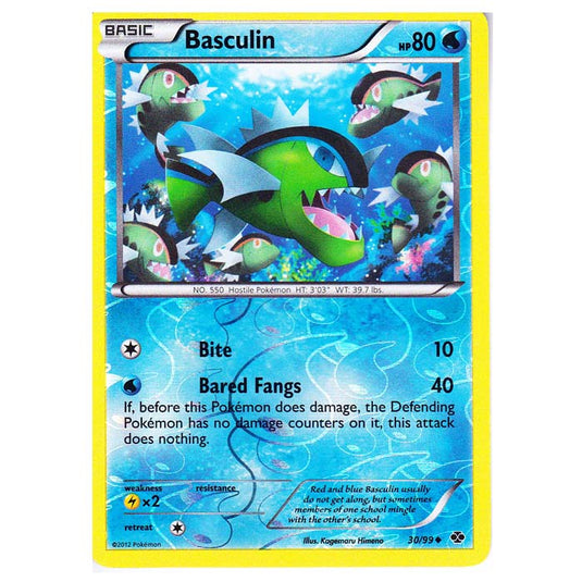 Pokemon - Black & White - Next Destinies - (Reverse Holo) Basculin 30/99