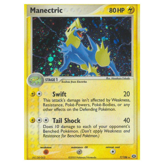 Pokemon - INSERT SERIES HERE - Emerald - Manectric - 7/106