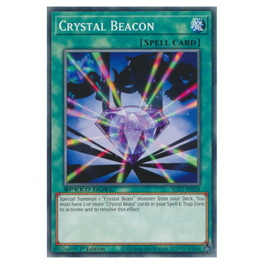 Yu-Gi-Oh! - Speed Duel GX - Duel Academy Box - Crystal Beacon (Common) SGX1-ENI18