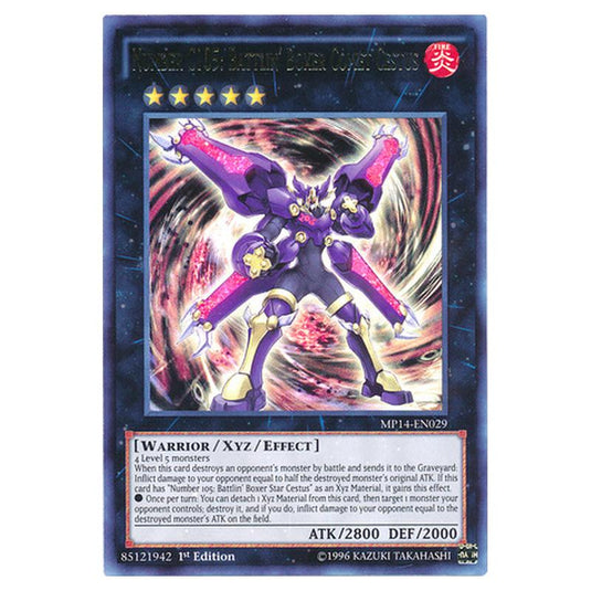 Yu-Gi-Oh! - 2014 Mega-Tin Mega Pack - Number C105: Battlin' Boxer Comet Cestus (Ultra Rare) MP14-EN029