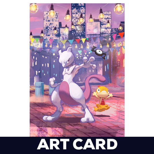 Pokemon - 30th Celebration - Mini Tin - Night - Mewtwo - Art Card