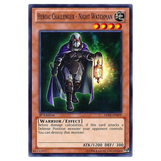 Yu-Gi-Oh! - Abyss Rising - Heroic Challenger - Night Watchman (Common) ABYR-EN009