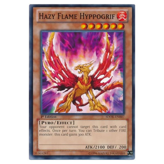 Yu-Gi-Oh! - Onslaught of the Fire Kings Structure Deck - Hazy Flame Hyppogrif (Common) SDOK-EN007