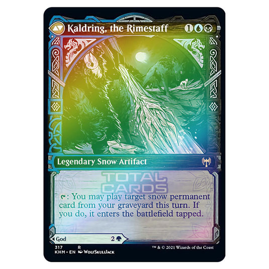 Magic The Gathering - Kaldheim - Jorn, God of Winter // Kaldring, the Rimestaff - 317/285 (Foil)