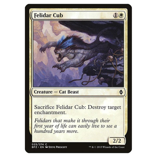 Magic The Gathering - Battle For Zendikar - Felidar Cub - 25/274