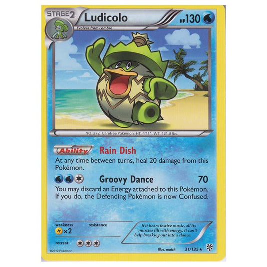 Pokemon - Black & White - Plasma Storm - Ludicolo - 031/135