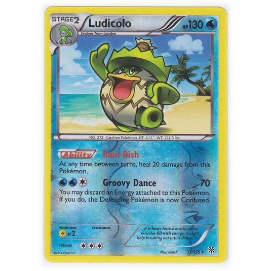 Pokemon - Black & White - Plasma Storm (Reverse Holo) - Ludicolo - 31/135