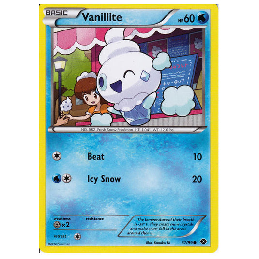 Pokemon - Black & White - Next Destinies - Vanillite 31/99