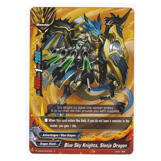 Future Card Buddyfight - Great Clash Dragon VS Danger - Blue Sky Knights Slenje Dragon - 31/48