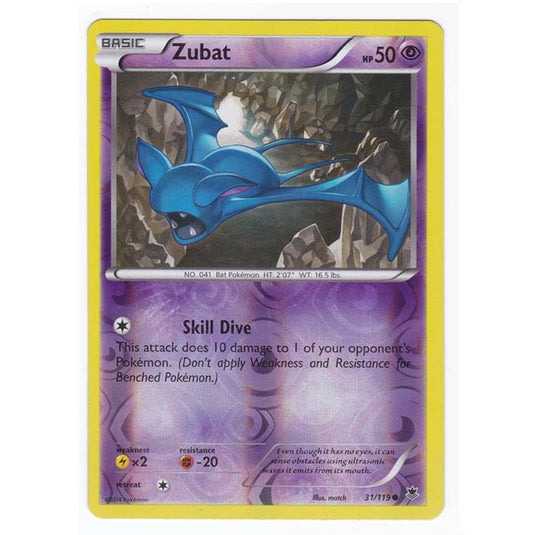 Pokemon - XY Phantom Forces - (Reverse Holo) - Zubat - 31/119