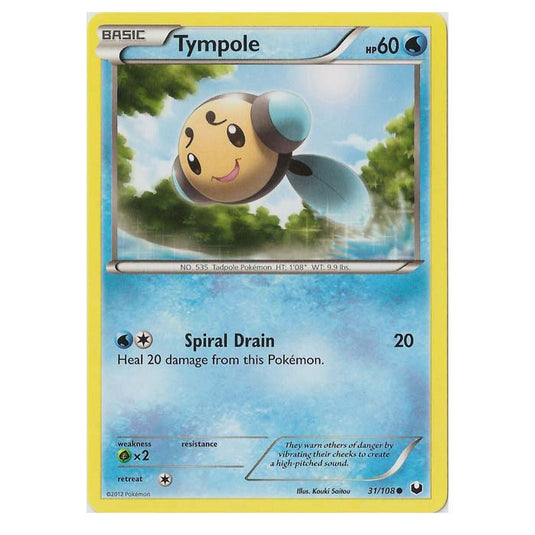 Pokemon - Black & White - Dark Explorers - Tympole - 31/108