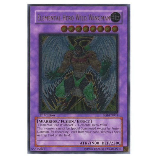 Yu-Gi-Oh! - Enemy of Justice - Elemental HERO Wild Wingman (Ultimate Rare) EOJ-EN035