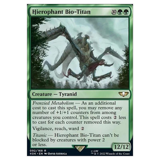 Magic The Gathering - Universes Beyond - Warhammer 40k - Hierophant Bio-Titan - 092/168