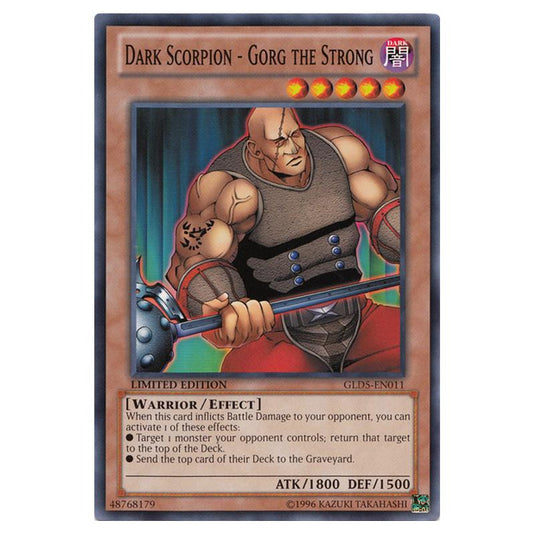 Yu-Gi-Oh! - Gold Series - Haunted Mine - Dark Scorpion - Gorg the Strong (Common) GLD5-EN011