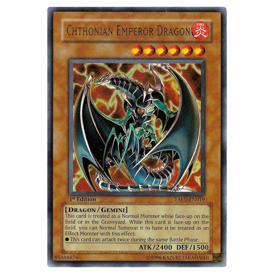 Yu-Gi-Oh! - Tactical Evolution - Chthonian Emperor Dragon (Ultra Rare) TAEV-EN019