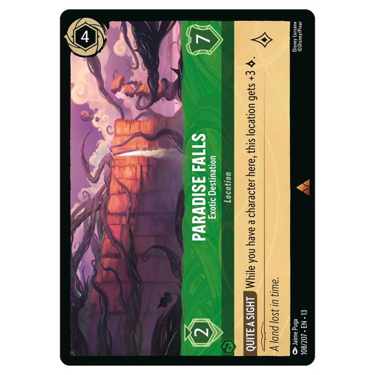 Lorcana - Attack of the Vine - Paradise Falls - Exotic Destination (Rare) - 108/207