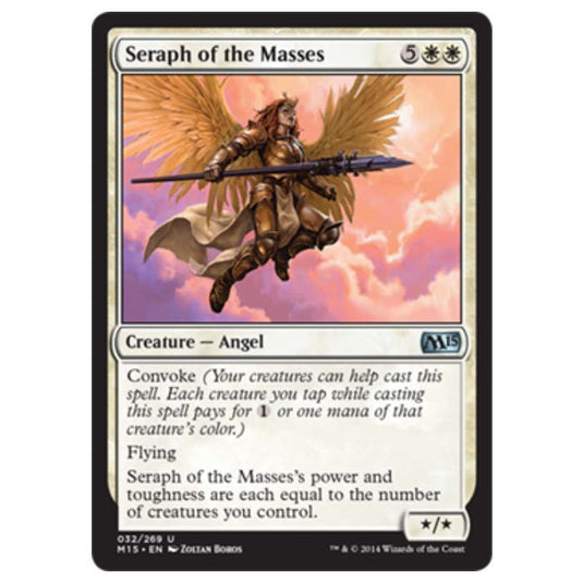 Magic the Gathering - M15 Core Set - Seraph of the Masses - 32/269