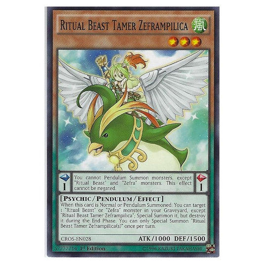 Yu-Gi-Oh! - Crossed Souls - Ritual Beast Tamer Zeframpilica (Common) CROS-EN028