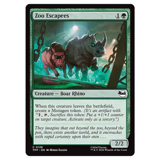 Magic The Gathering - Teenage Mutant Ninja Turtles - Zoo Escapees - 0138