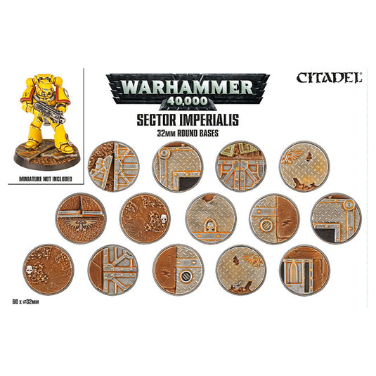 Warhammer 40,000 - Sector Imperialis - 32mm Round Bases