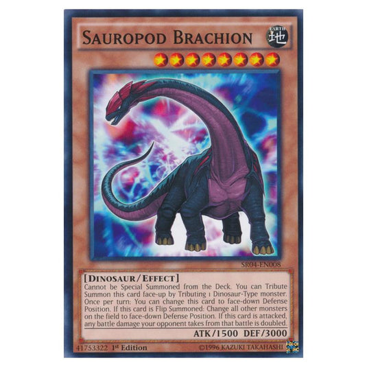 Yu-Gi-Oh! - Dinosmasher\'s Fury Structure Deck - Sauropod Brachion (Common) SR04-EN008