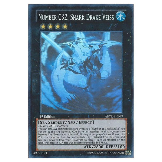 Yu-Gi-Oh! - Abyss Rising - Number C32: Shark Drake Veiss (Ghost Rare) ABYR-EN039