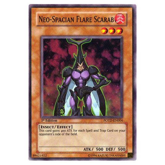 Yu-Gi-Oh! - Power of the Duelist - Neo-Spacian Flare Scarab (Super Rare) POTD-EN004