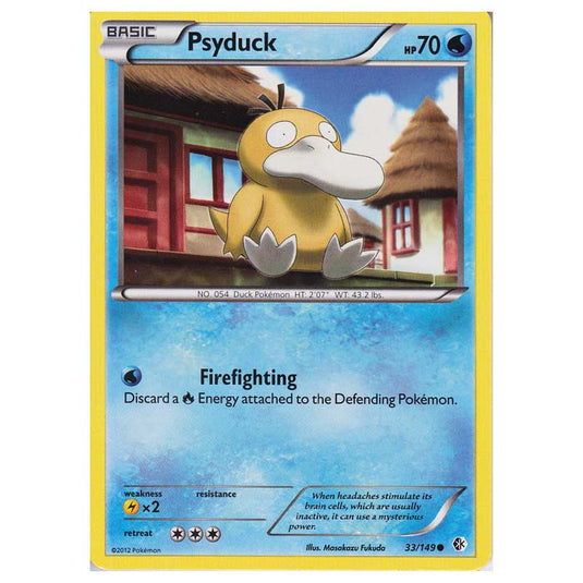 Pokemon - Black & White - Boundaries Crossed - Psyduck 33/149