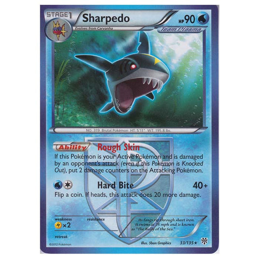 Pokemon - Black & White - Plasma Storm - Sharpedo - 033/135