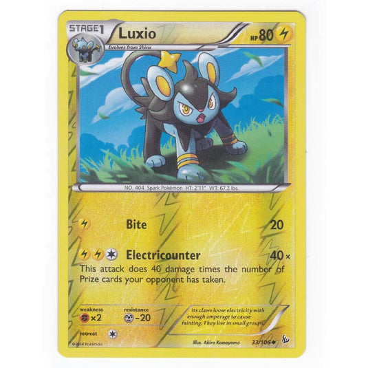 Pokemon - XY - Flashfire - (Reverse Holo) Luxio - 33/106