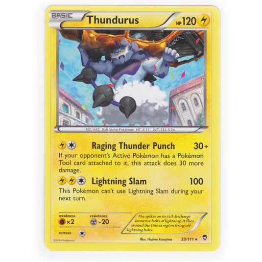 Pokemon - XY Furious Fists - Thundurus - 33/111