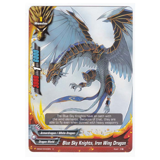 Future Card Buddyfight - Great Clash Dragon VS Danger - Blue Sky Knights Iron Wing Dragon - 33/48