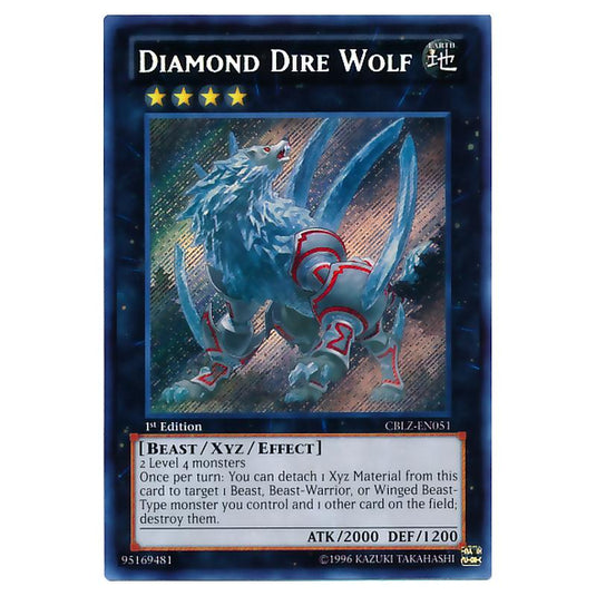 Yu-Gi-Oh! - Cosmo Blazer - Diamond Dire Wolf (Secret Rare) CBLZ-EN051