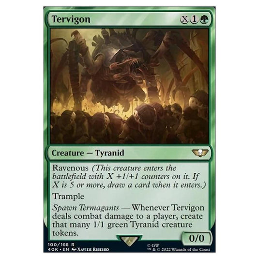 Magic The Gathering - Universes Beyond - Warhammer 40k - Tervigon - 100/168