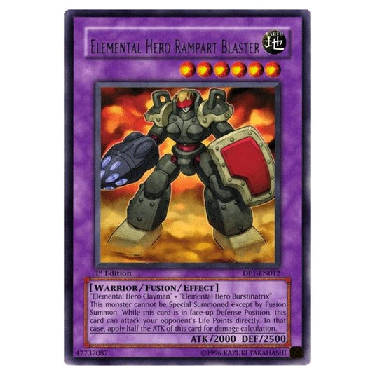 Yu-Gi-Oh! - Duelist Pack - Jaden Yuki - Elemental HERO Rampart Blaster (Rare) DP1-EN012