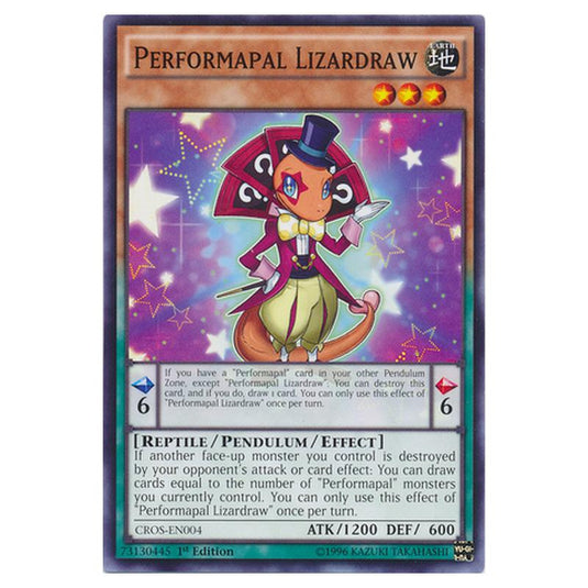 Yu-Gi-Oh! - Crossed Souls - Performapal Lizardraw (Common) CROS-EN004
