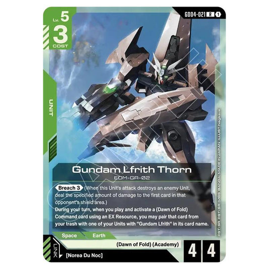 Gundam Card Game - GD-04: Phantom Aria - Gundam Lfrith Thorn (R) - GD04-021