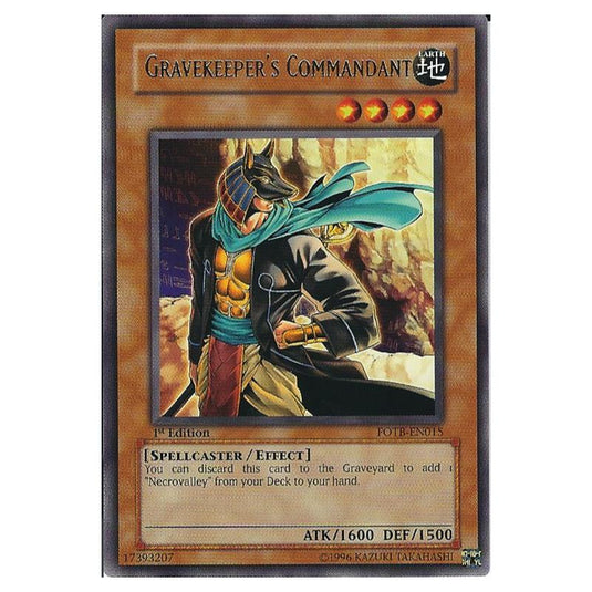 Yu-Gi-Oh! - Force of the Breaker - Gravekeeper's Commandant (Rare) FOTB-EN015