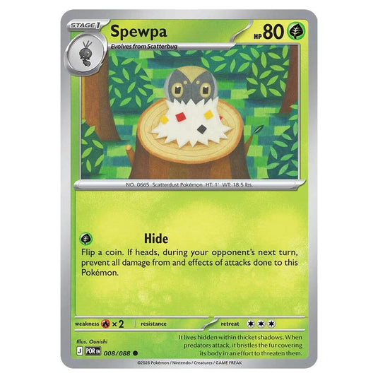 Pokemon - Mega Evolution - Perfect Order - Spewpa - 008/088