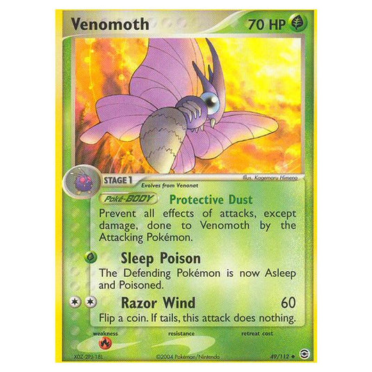 Pokemon - EX Series - FireRed & LeafGreen - Venomoth - 49/112
