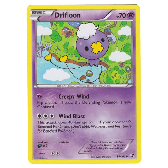 Pokemon - Black & White - Plasma Blast - Drifloon - 34/101