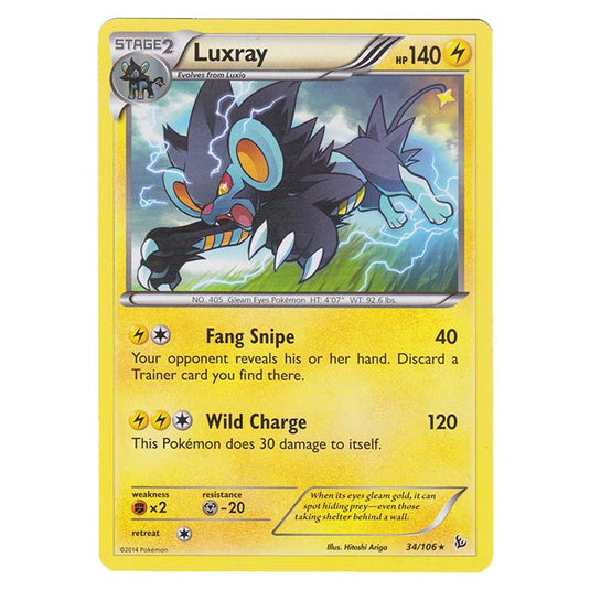 Pokemon - XY - Flashfire - Luxray - 34/106