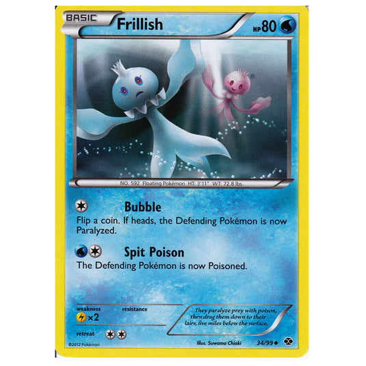 Pokemon - Black & White - Next Destinies - Frillish 34/99