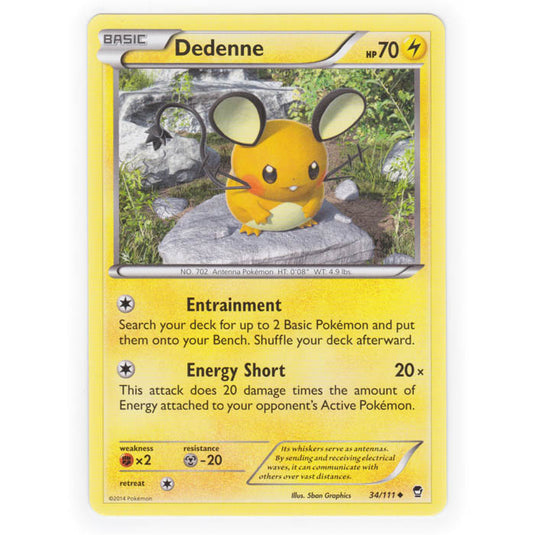 Pokemon - XY Furious Fists - Dedenne - 34/111