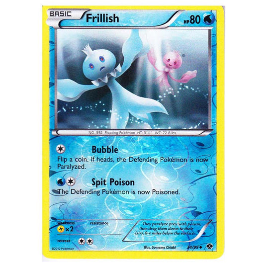 Pokemon - Black & White - Next Destinies - (Reverse Holo) Frillish 34/99