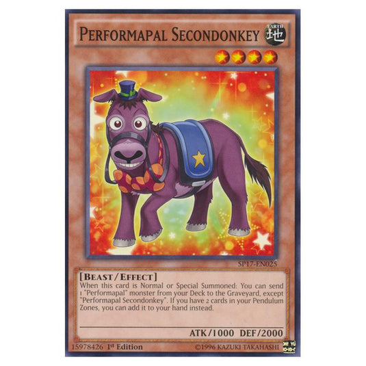 Yu-Gi-Oh! - Star Pack Battle Royal - Performapal Secondonkey (Common) SP17-EN025