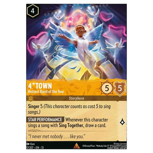 Lorcana - Attack of the Vine! - 4*Town - Hottest Band of the Year (Rare) - 17/207