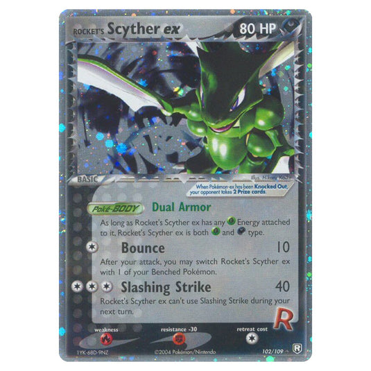 Pokemon - EX Team Rocket Returns - Rocket's Scyther ex - 102/109