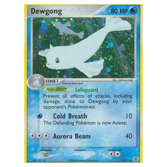 Pokemon - EX Series - FireRed & LeafGreen - Dewgong - 3/112