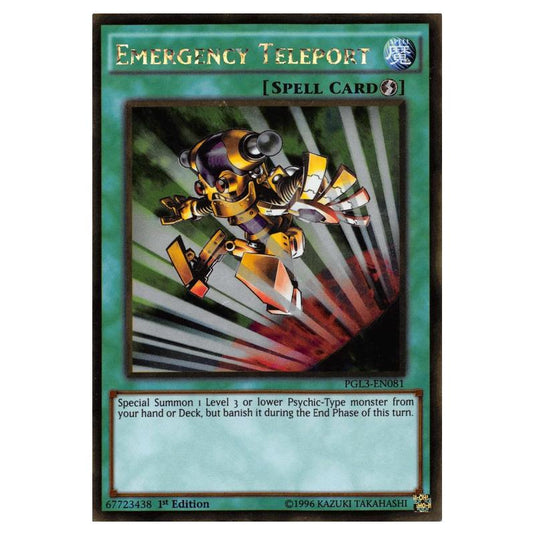 Yu-Gi-Oh! - Premium Gold - Infinite Gold - Emergency Teleport (Gold Rare) PGL3-EN081